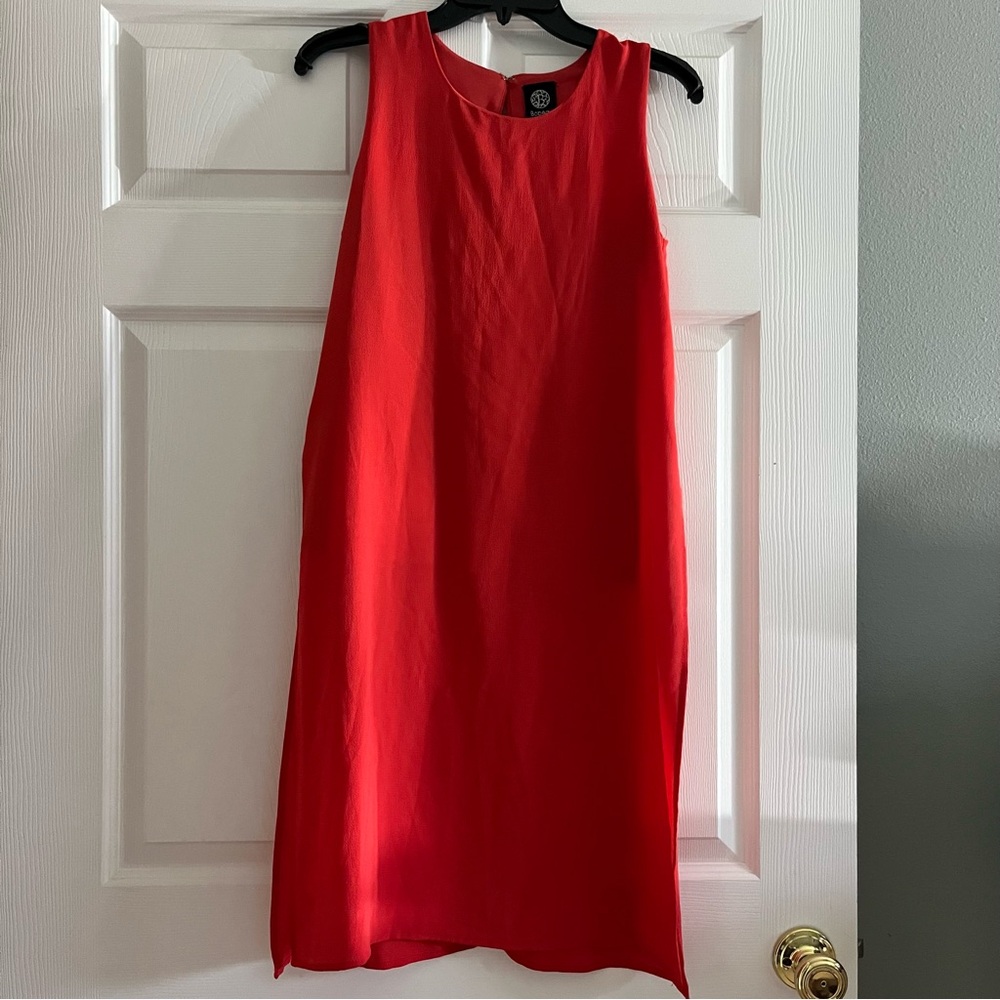 Bobeau Vibrant Coral Sleeveless Tunic Double Lined Size XS - EUC